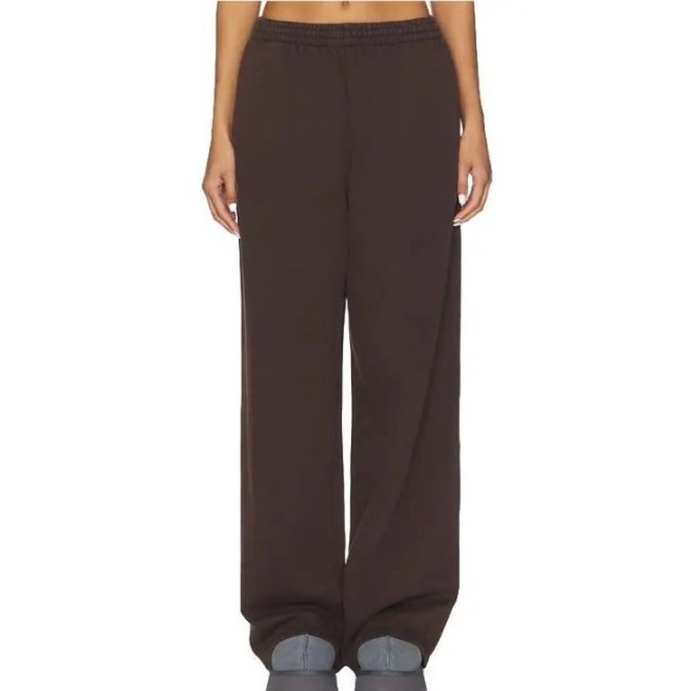 Skims Boyfriend Fleece Baggy Sweatpant‎ Espresso Brown PT-PNT-8015W XS